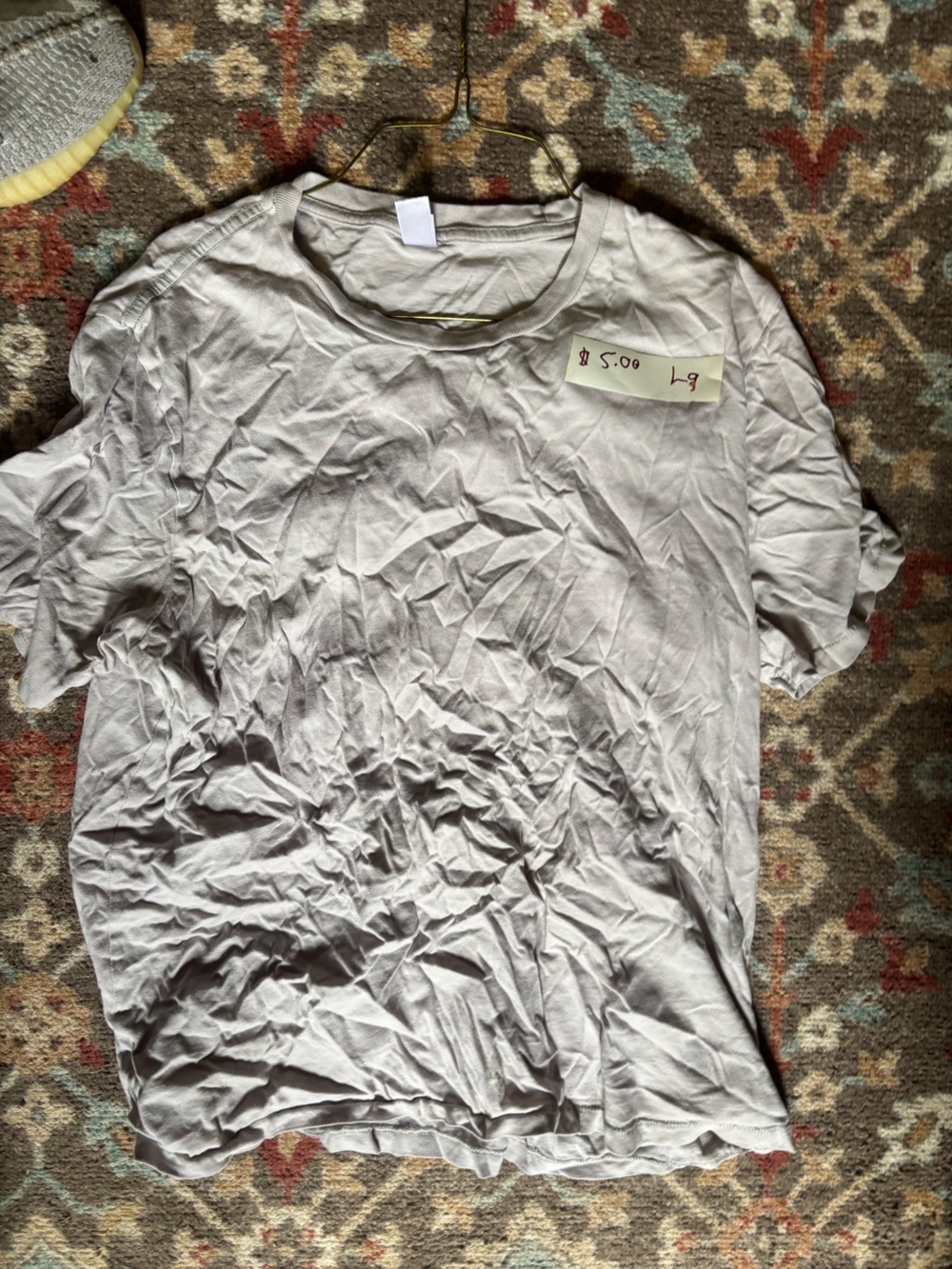 Men's Crew Neck T-Shirt in Light Gray